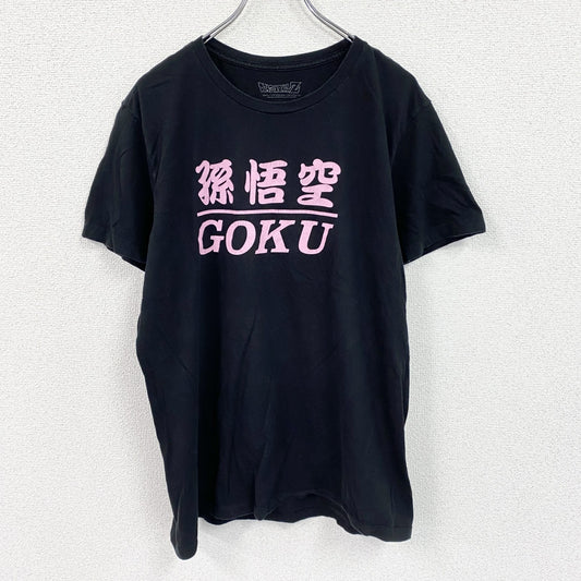 DRAGONBALL Z　孫悟空　半袖アニメプリントTシャツ　アニメT　黒　ブラック　Lサイズ