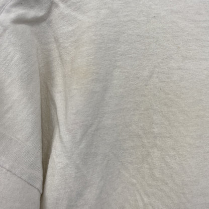 古着 used　FRUIT OF THE LOOM　半袖プリントTシャツ　ドラゴン　クルーネック　白　ホワイト　レトロ　Lサイズ