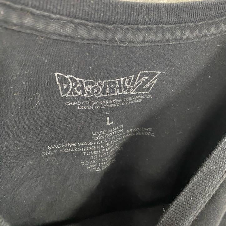 DRAGONBALL Z　孫悟空　半袖アニメプリントTシャツ　アニメT　黒　ブラック　Lサイズ