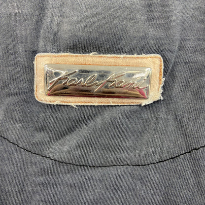 90s～　KANI JEANS　カナイ　刺繡デザインTシャツ　黒　ブヴィンテージラック　XXXLサイズ