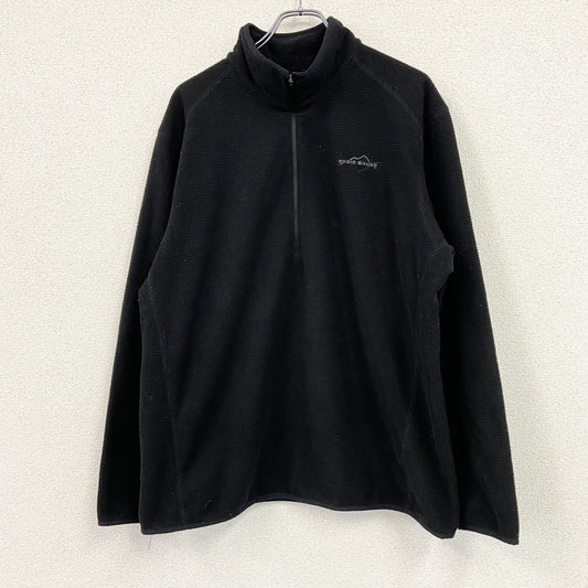 Eddie Bauer　エディーバウアー　ハーフジップフリースジャケット　黒　ブラック　XLサイズ