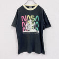 90s　anvil　アンヴィル　プリントTシャツ　シングルステッチ　NASA　黒　ブラック　Lサイズ