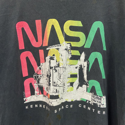 90s　anvil　アンヴィル　プリントTシャツ　シングルステッチ　NASA　黒　ブラック　Lサイズ