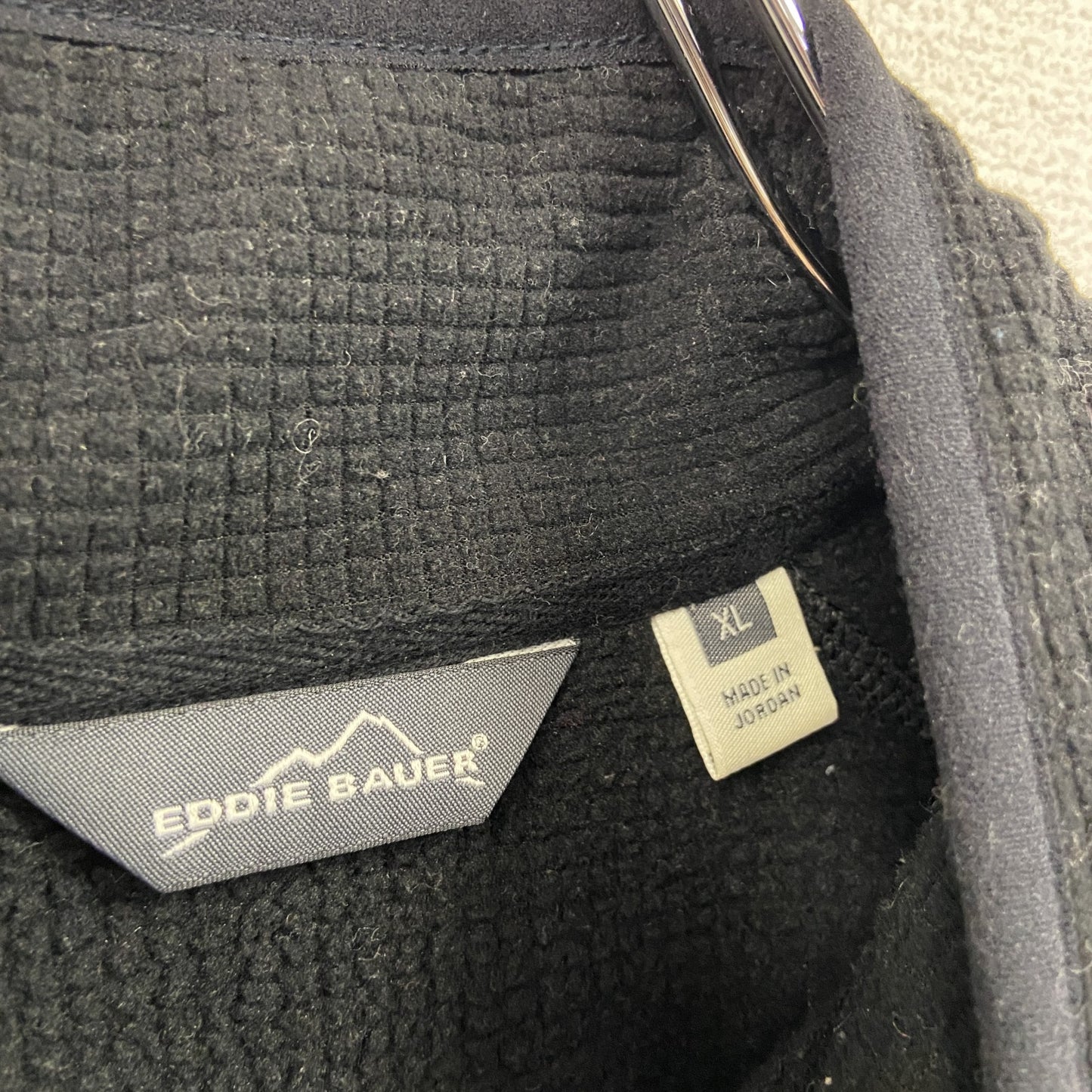 Eddie Bauer　エディーバウアー　ハーフジップフリースジャケット　黒　ブラック　XLサイズ