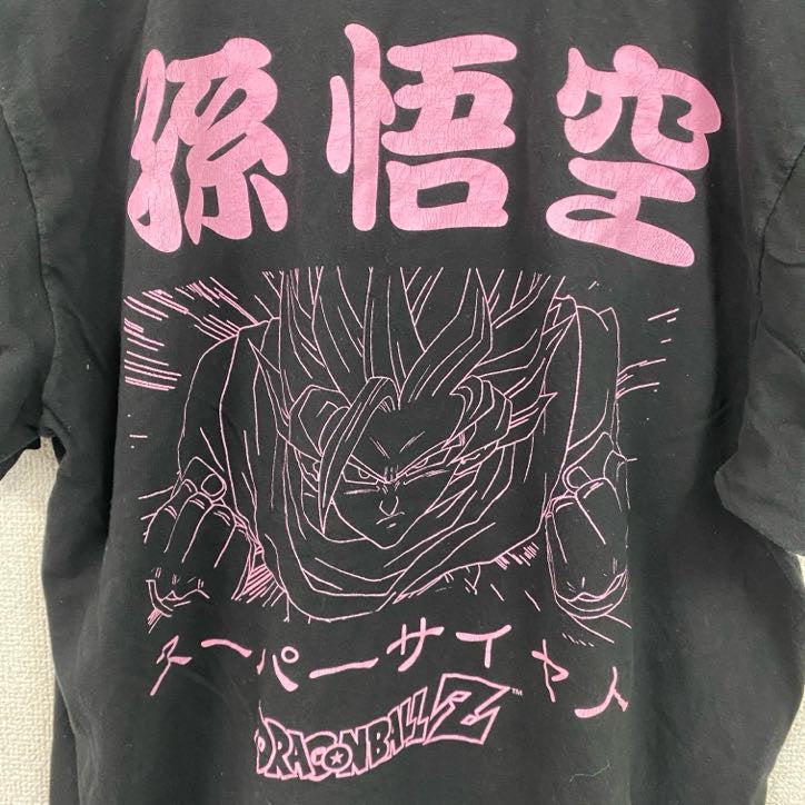 DRAGONBALL Z　孫悟空　半袖アニメプリントTシャツ　アニメT　黒　ブラック　Lサイズ