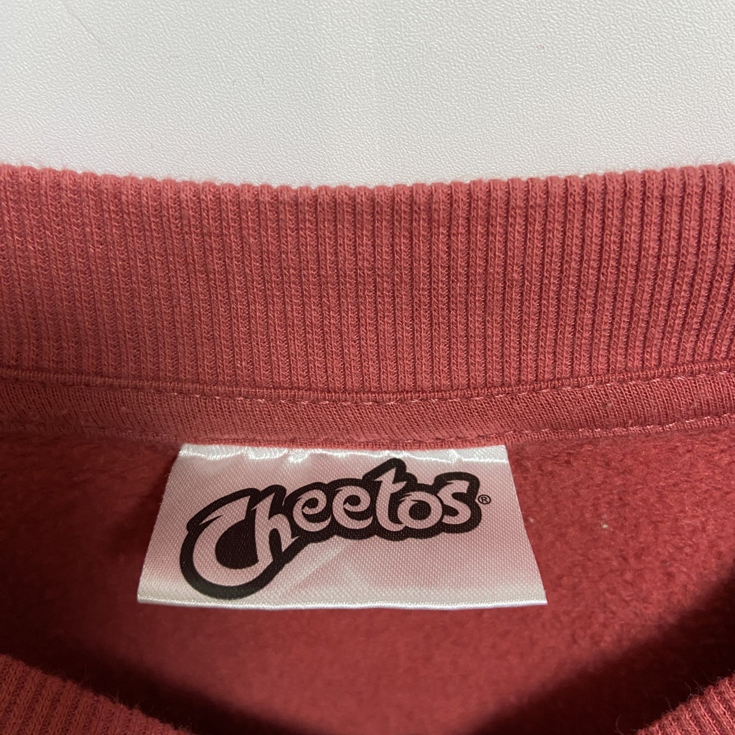 古着 used　Cheetos チートス　長袖プリントスウェット　トレーナー　キャラクター　クルーネック　ラグラン　XLサイズ