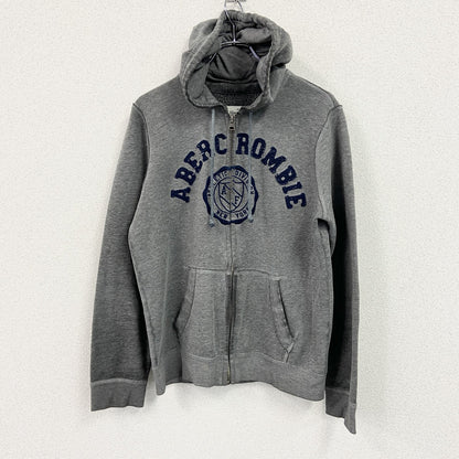 Abercrombie＆Fitch　アバクロンビー＆フィッチ　フルジップパーカー/フーディー　灰色　グレー　Sサイズ