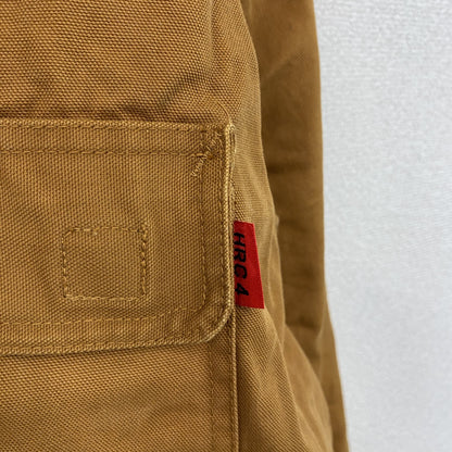 LAKE LAND　フルジップダックジャケット　比翼仕立て　フラップポケット　キャメル　XLサイズ