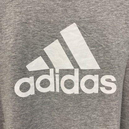 古着 used　adidas　アディダス　半袖プリントTシャツ　ラサール　エクスプローラーズ　カレッジ　バスケ　グレー　Mサイズ