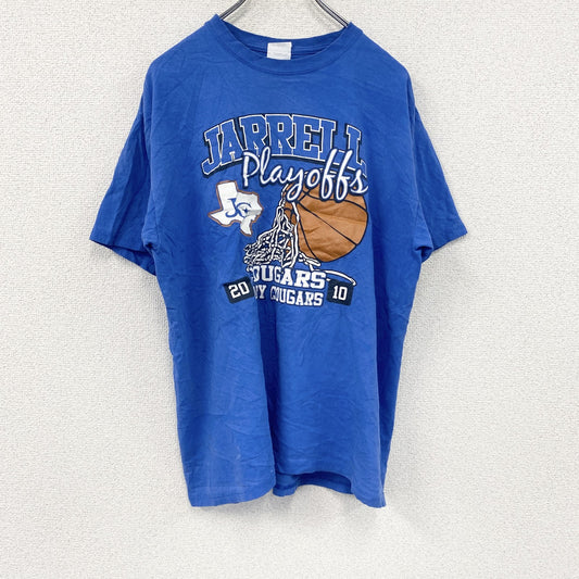GILDAN　ギルダン　半袖プリントTシャツ　青　ブルー　Lサイズ