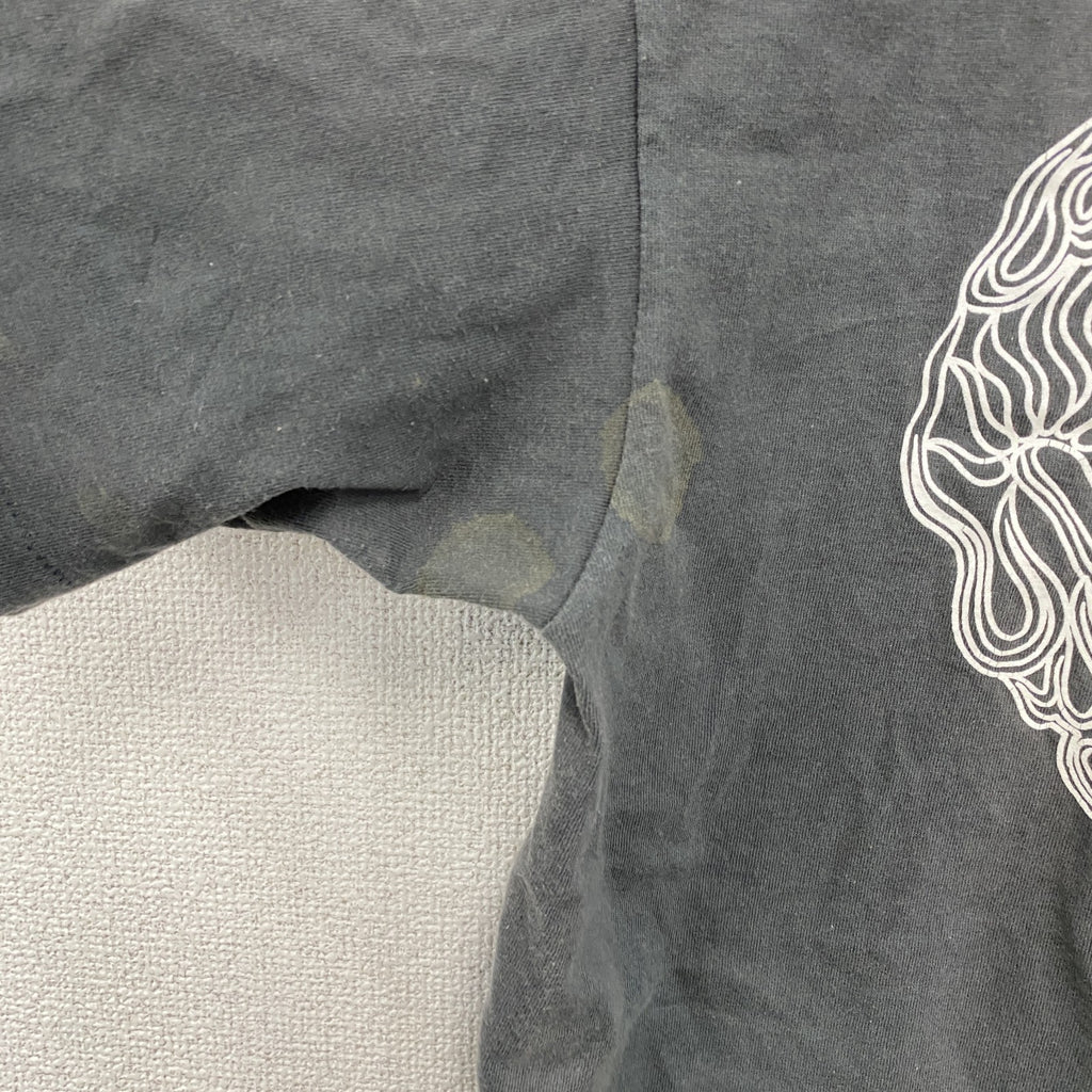 90s　OLD STUSSY　オールドステューシー　半袖プリントTシャツ　フェード　龍　ドラゴン　ダークグレー　Mサイズ