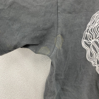 90s　OLD STUSSY　オールドステューシー　半袖プリントTシャツ　フェード　龍　ドラゴン　ダークグレー　Mサイズ