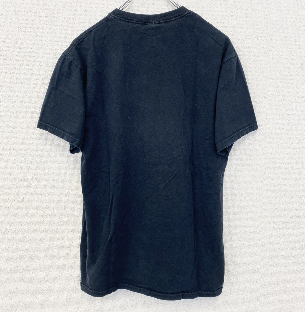 古着 used　JERZEES　半袖プリントTシャツ　バットマン　ファミリーガイ　クルーネック　黒　ブラック　レトロ　Mサイズ