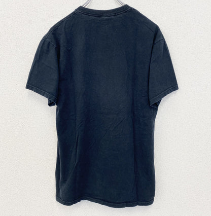 古着 used　JERZEES　半袖プリントTシャツ　バットマン　ファミリーガイ　クルーネック　黒　ブラック　レトロ　Mサイズ