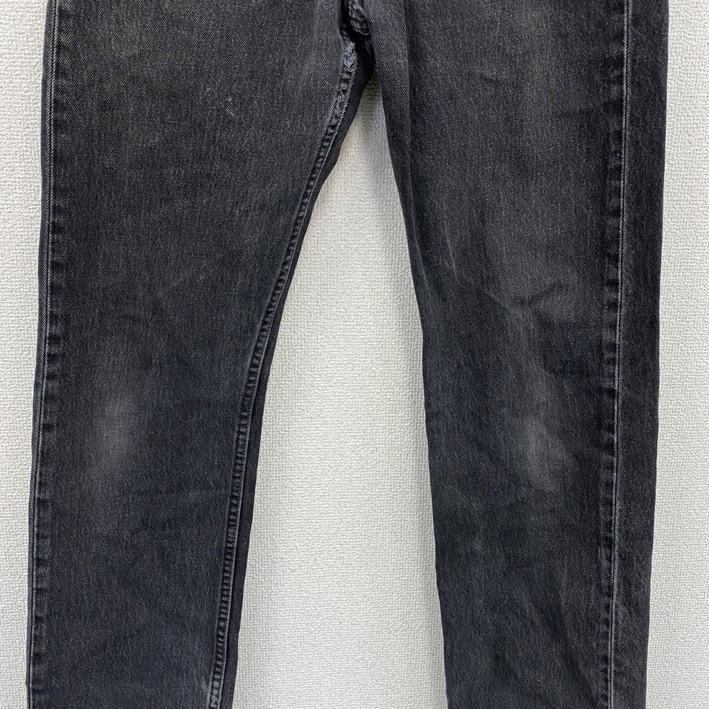 90s～　Levi's　リーバイス　501　ブラックデニムパンツ/ジーンズ　ボタンフライ　ヴィンテージ　黒　ブラック　W30サイズ