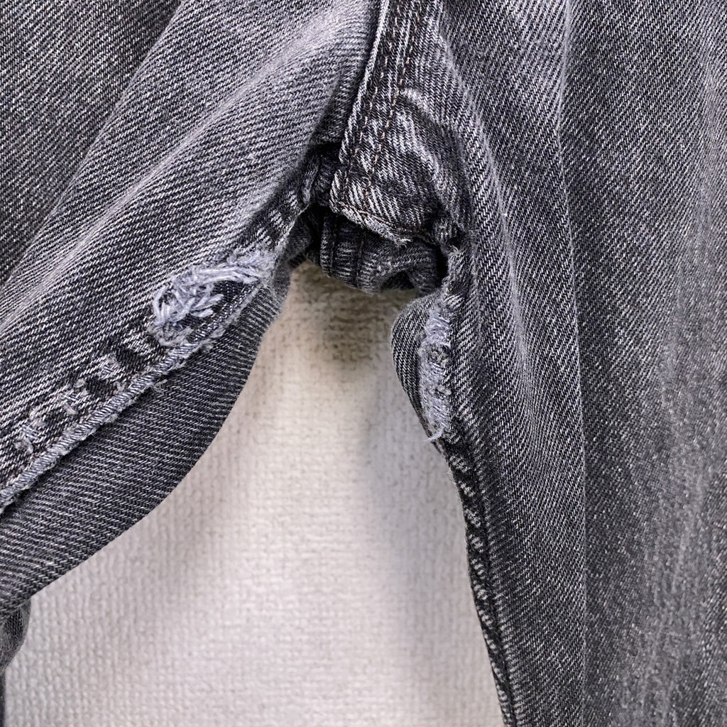 90s～　Levi's　リーバイス　501　ブラックデニムパンツ/ジーンズ　ボタンフライ　ヴィンテージ　黒　ブラック　W30サイズ