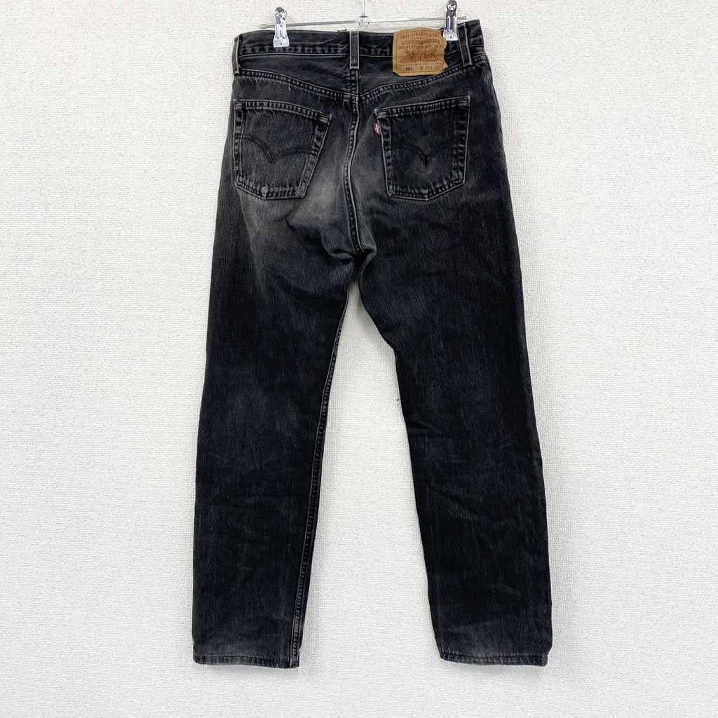 90s～　Levi's　リーバイス　501　ブラックデニムパンツ/ジーンズ　ボタンフライ　ヴィンテージ　黒　ブラック　W30サイズ