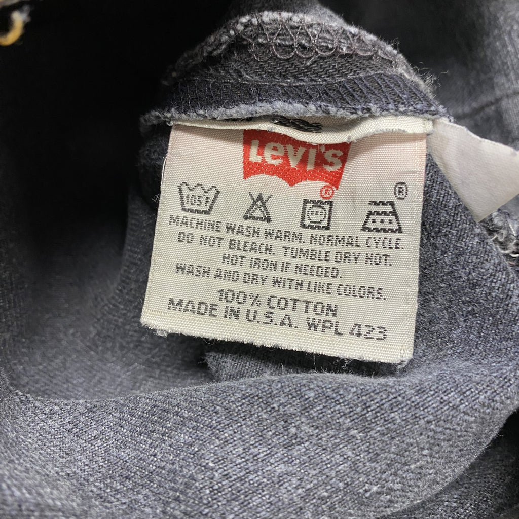 90s～　Levi's　リーバイス　501　ブラックデニムパンツ/ジーンズ　ボタンフライ　ヴィンテージ　黒　ブラック　W30サイズ