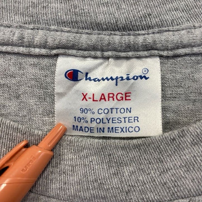 古着 used　Champion　チャンピオン　半袖カレッジプリントTシャツ　オハイオ大学　フットボール　グレー　XLサイズ