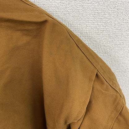 LAKE LAND　フルジップダックジャケット　比翼仕立て　フラップポケット　キャメル　XLサイズ