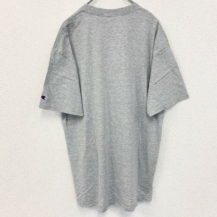 古着 used　Champion　チャンピオン　半袖カレッジプリントTシャツ　オハイオ大学　フットボール　グレー　XLサイズ
