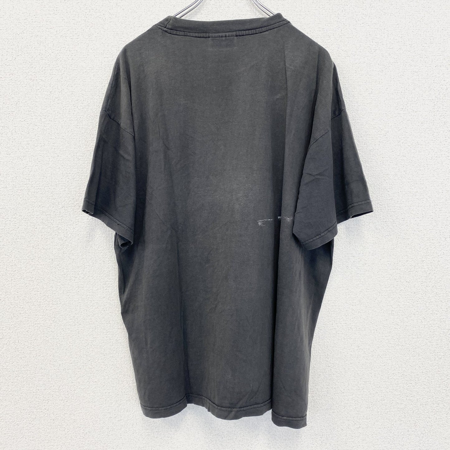 古着 used　ZIP it　半袖プリントTシャツ　バイク　馬　ビッグT　カジュアルデザイン　クルーネック　灰色　XLサイズ
