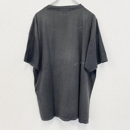 古着 used　ZIP it　半袖プリントTシャツ　バイク　馬　ビッグT　カジュアルデザイン　クルーネック　灰色　XLサイズ