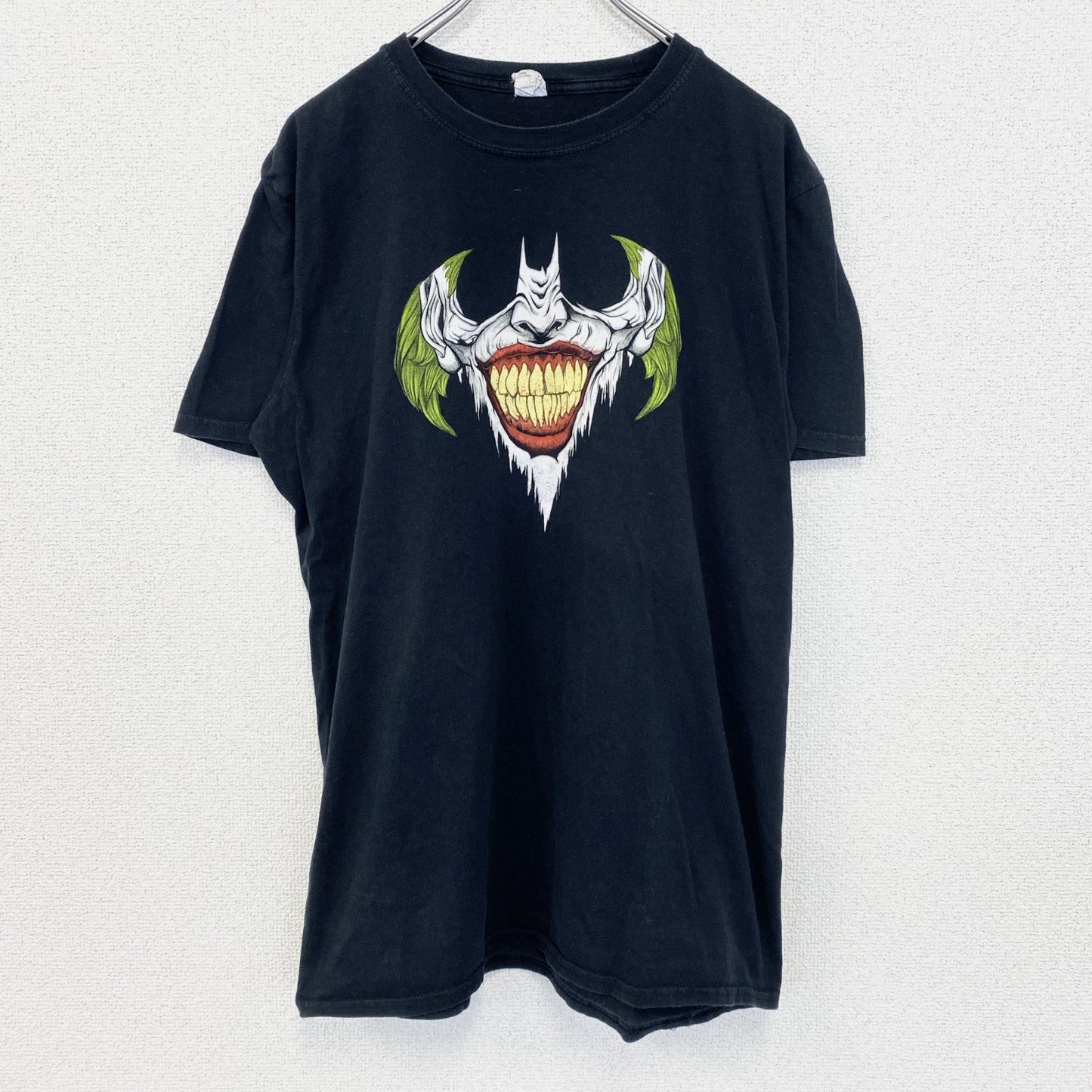古着 used　GILDAN ギルダン　半袖プリントTシャツ　ジョーカー　DCコミックス　カジュアル　クルーネック　黒　Lサイズ