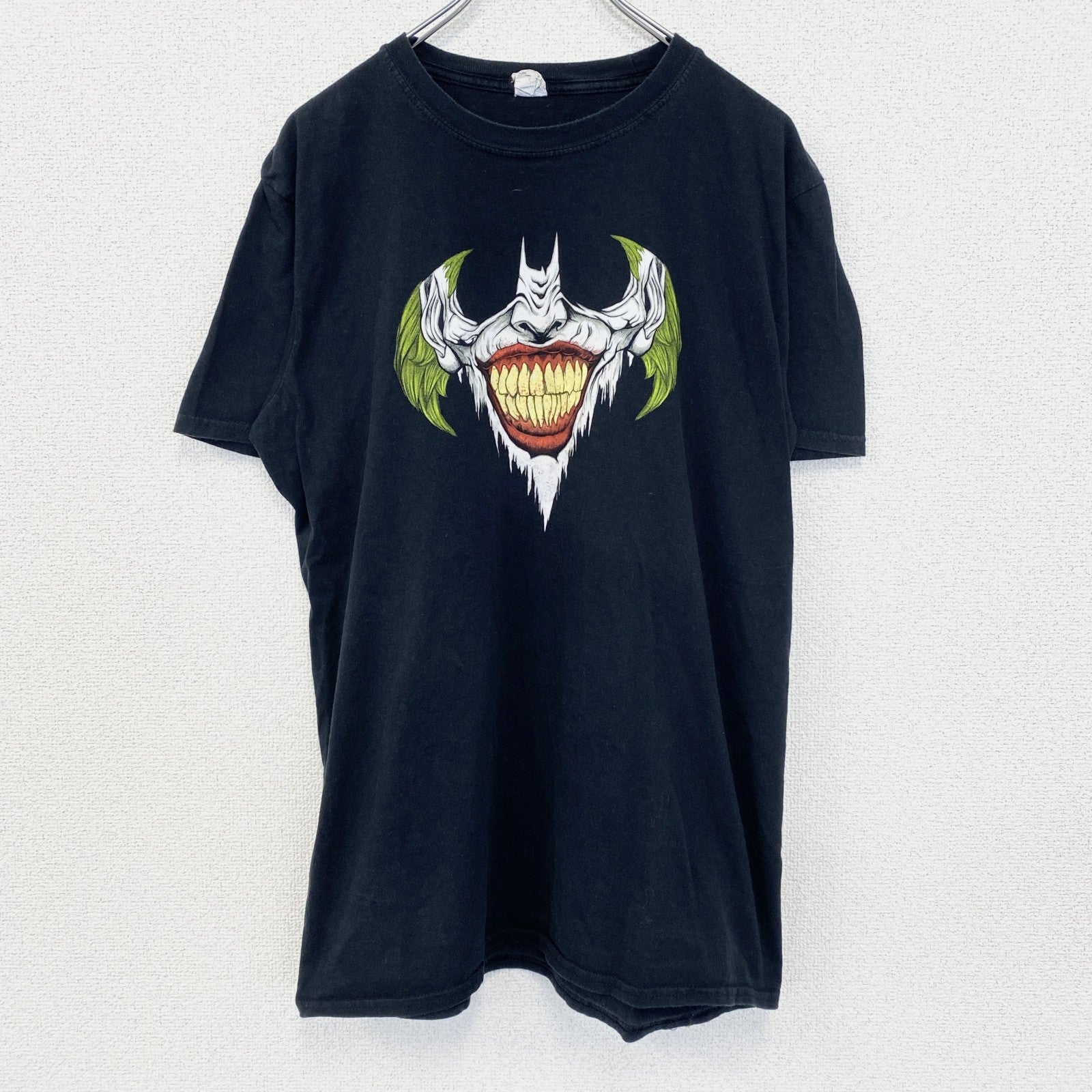 古着 used　GILDAN ギルダン　半袖プリントTシャツ　ジョーカー　DCコミックス　カジュアル　クルーネック　黒　Lサイズ