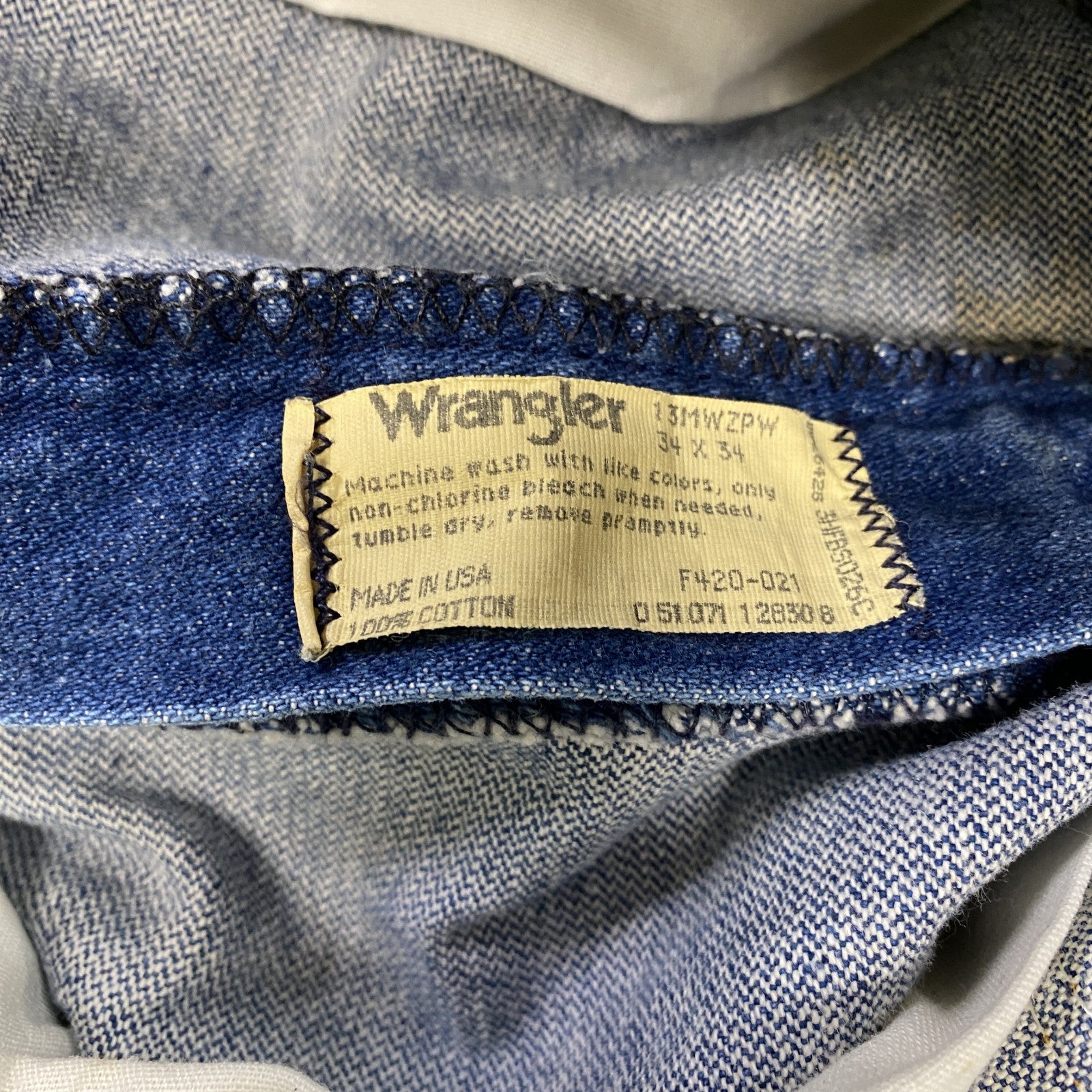 Wrangler　ラングラー　デニムパンツ/ジーンズ　ジップフライ　インディゴ　W34サイズ