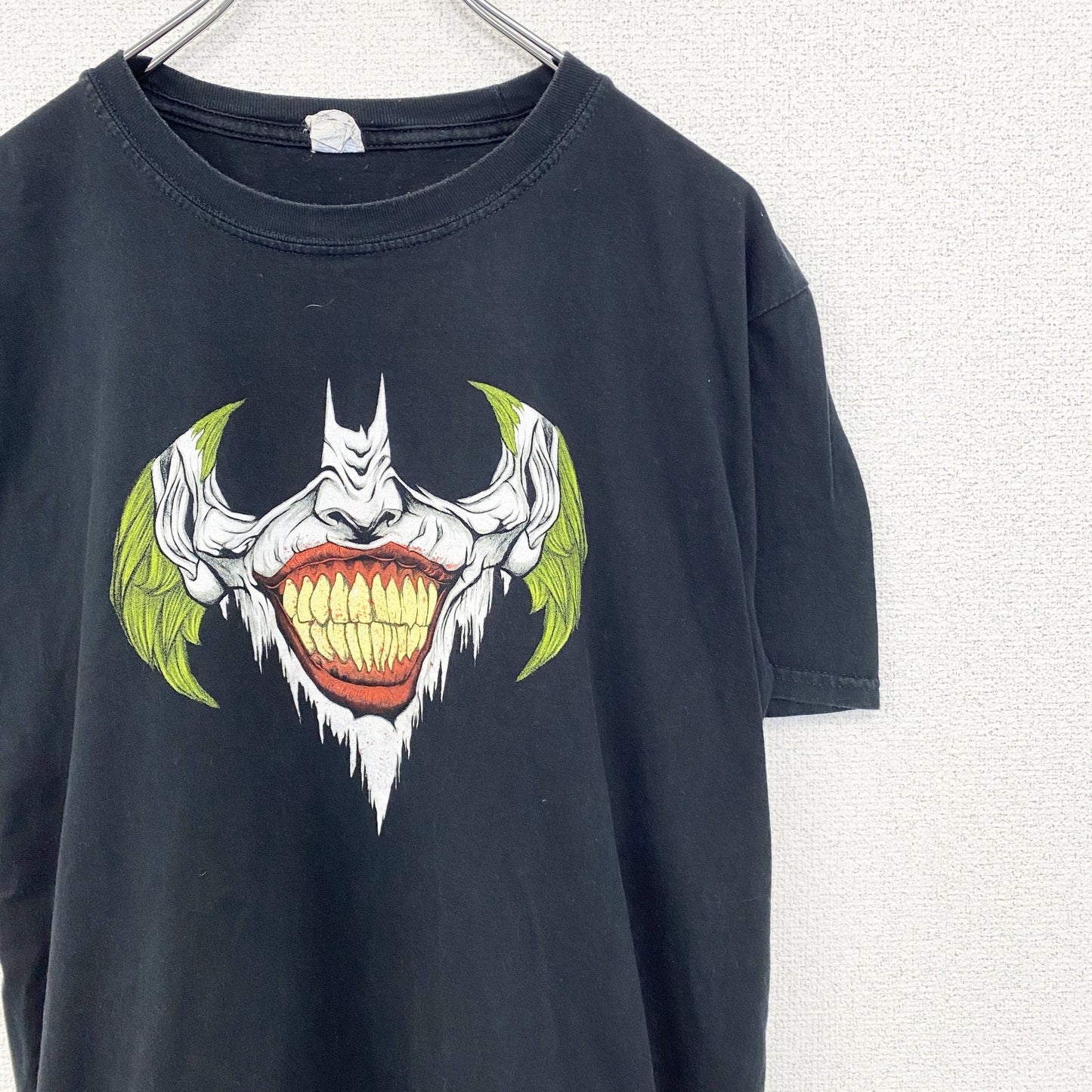 古着 used　GILDAN ギルダン　半袖プリントTシャツ　ジョーカー　DCコミックス　カジュアル　クルーネック　黒　Lサイズ