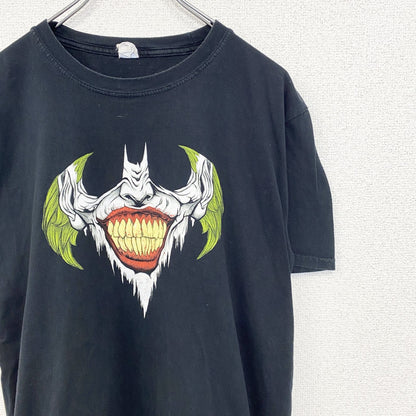 古着 used　GILDAN ギルダン　半袖プリントTシャツ　ジョーカー　DCコミックス　カジュアル　クルーネック　黒　Lサイズ