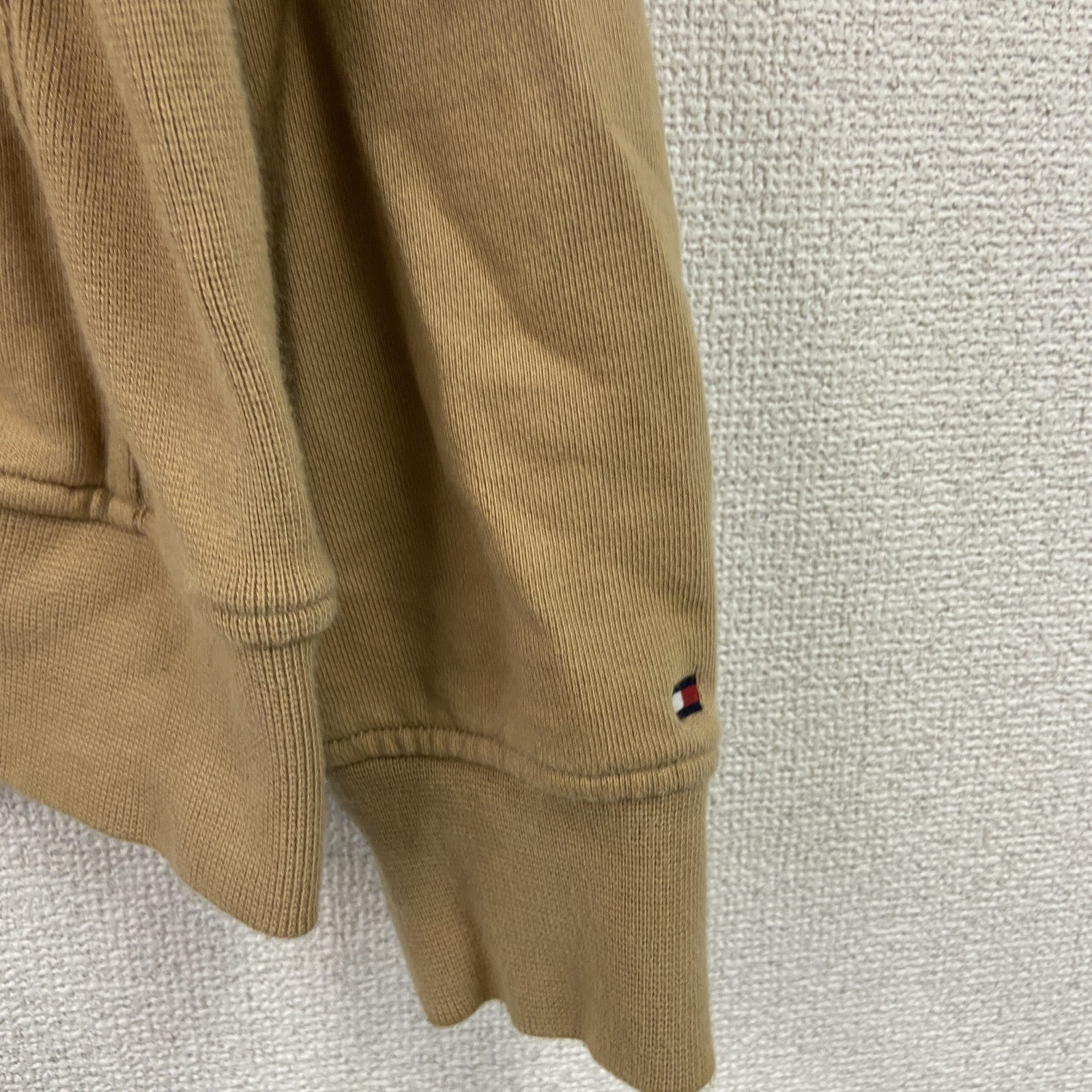 TOMMY HILFIGER　トミーヒルフィガー　フルジップパーカー/フーディー　ベージュ　XLサイズ