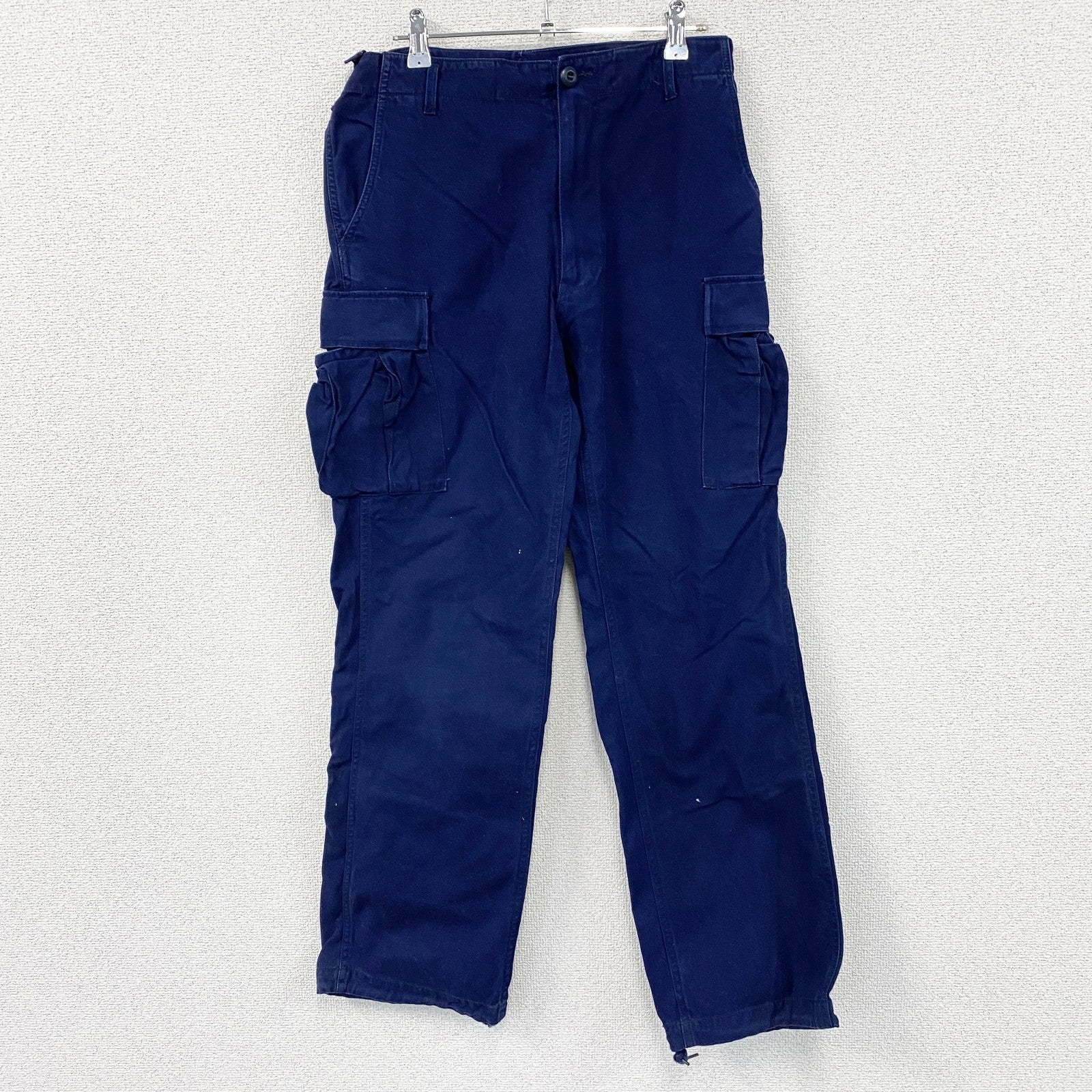 90s　WEST CAB　ウエストキャブ　U.S.MILITARY　カーゴパンツ　ミリタリーパンツ　紺　ネイビー　Mサイズ