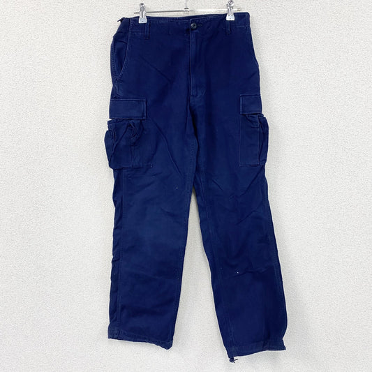 90s　WEST CAB　ウエストキャブ　U.S.MILITARY　カーゴパンツ　ミリタリーパンツ　紺　ネイビー　Mサイズ