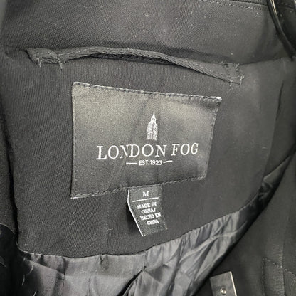 LONDON FOG　ロンドンフォグ　ステンカラーコート　フック仕様　フード取り外し可　黒　ブラック　Lサイズ