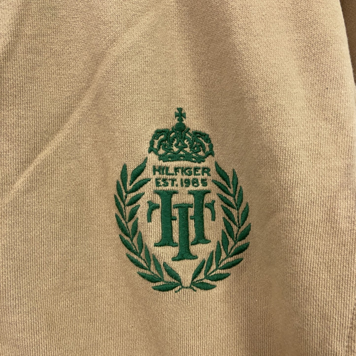 TOMMY HILFIGER　トミーヒルフィガー　フルジップパーカー/フーディー　ベージュ　XLサイズ