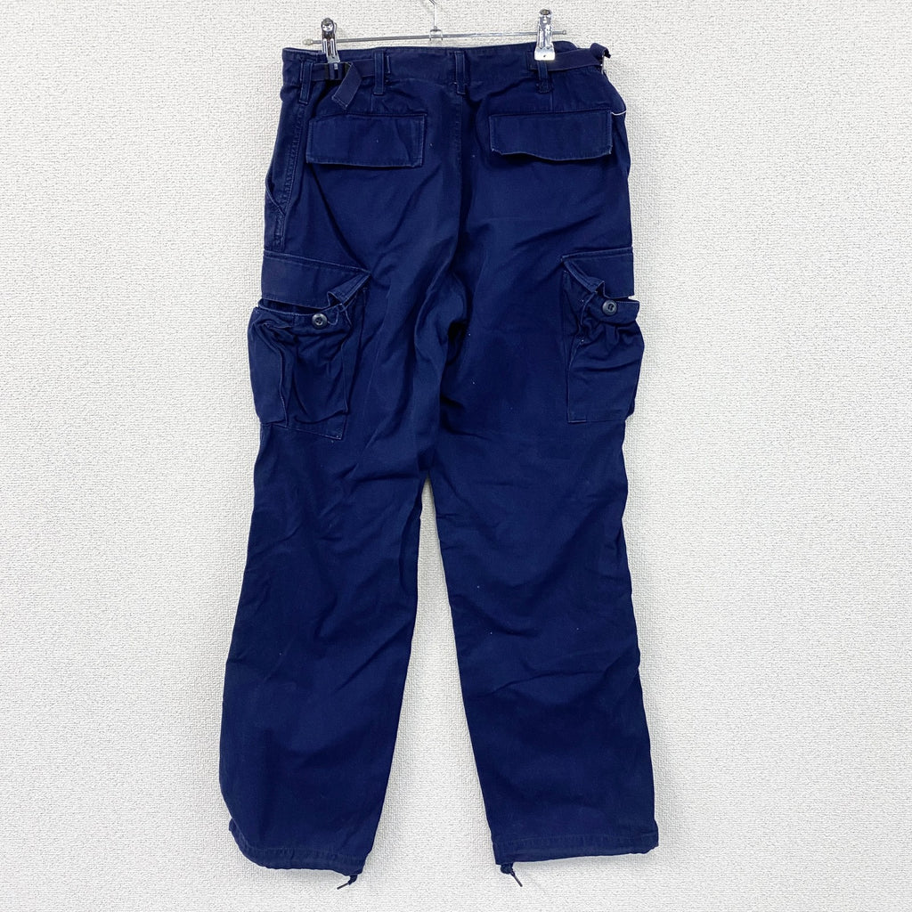 90s　WEST CAB　ウエストキャブ　U.S.MILITARY　カーゴパンツ　ミリタリーパンツ　紺　ネイビー　Mサイズ