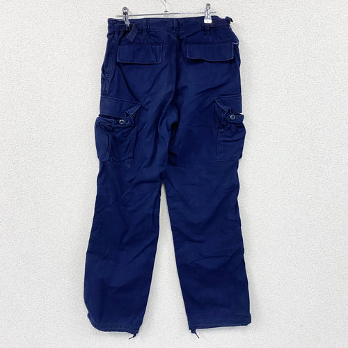 90s　WEST CAB　ウエストキャブ　U.S.MILITARY　カーゴパンツ　ミリタリーパンツ　紺　ネイビー　Mサイズ