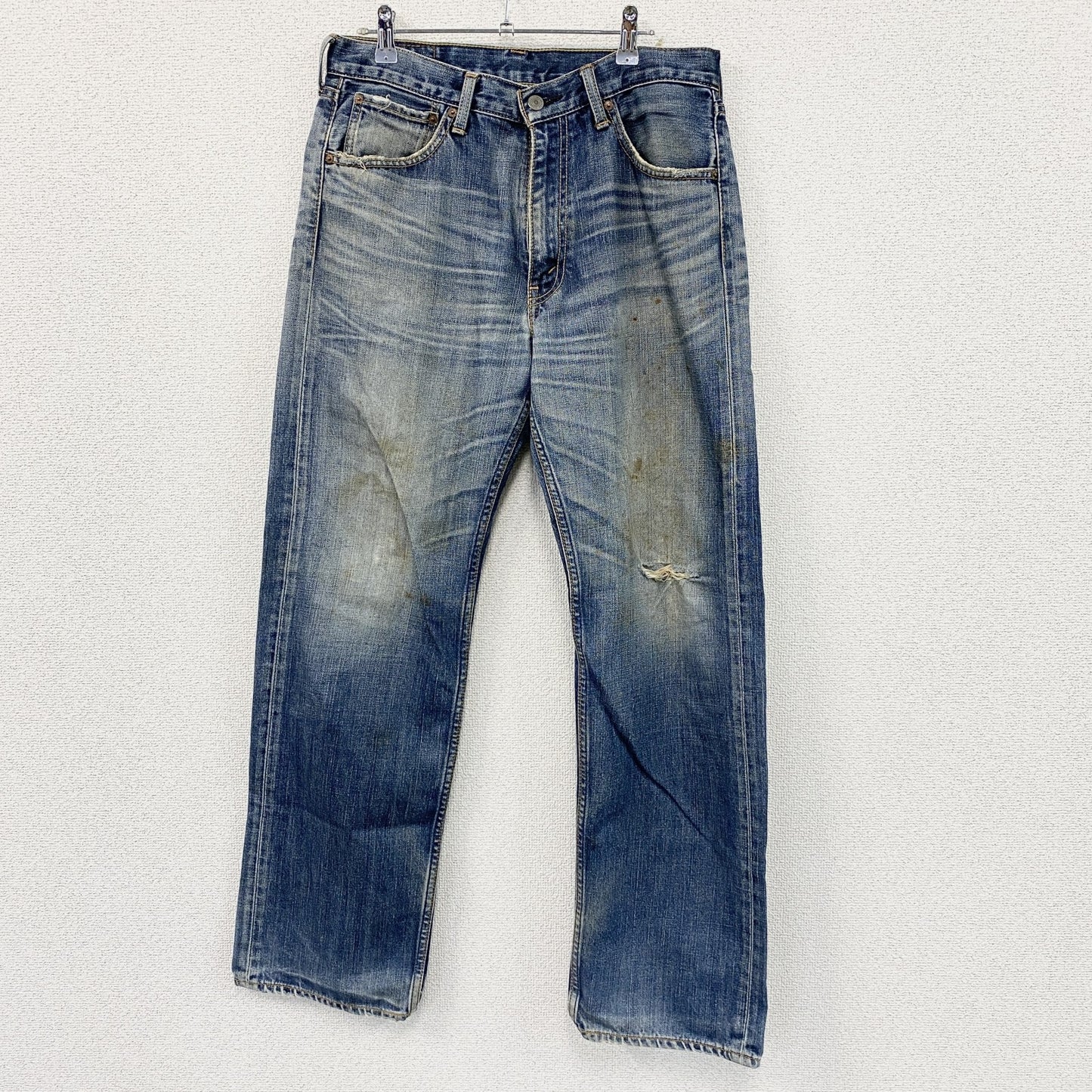 Levi's　リーバイス　703　デニムパンツ/ジーンズ　フェード　縦落ち　鬼ヒゲ　ジップフライ　インディゴ　W32サイズ