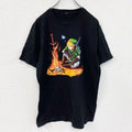 tultex　ゼルダの伝説　リンク　半袖キャラクタープリントTシャツ　アニメT　黒　ブラック　Lサイズ