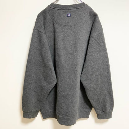 古着 used　JAMERICA　ジェイアメリカ　長袖カレッジロゴワッペンスウェット　トレーナー　PITT　グレー　Lサイズ