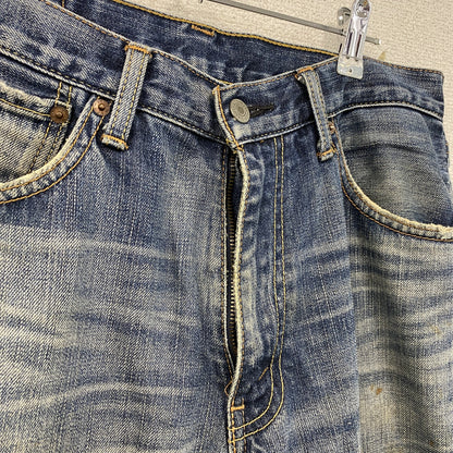Levi's　リーバイス　703　デニムパンツ/ジーンズ　フェード　縦落ち　鬼ヒゲ　ジップフライ　インディゴ　W32サイズ