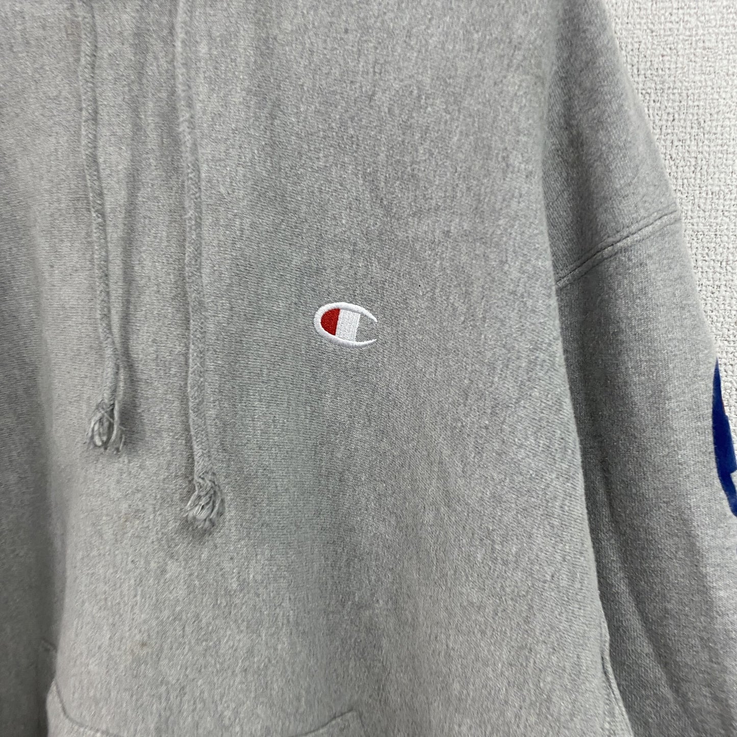 Champion　チャンピオン　リバースウィーブ　スウェットパーカー/フーディー　デカロゴ　霜降りグレー　XLサイズ