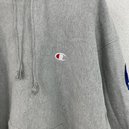 Champion　チャンピオン　リバースウィーブ　スウェットパーカー/フーディー　デカロゴ　霜降りグレー　XLサイズ