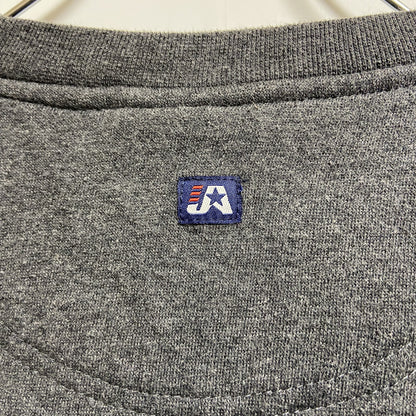 古着 used　JAMERICA　ジェイアメリカ　長袖カレッジロゴワッペンスウェット　トレーナー　PITT　グレー　Lサイズ