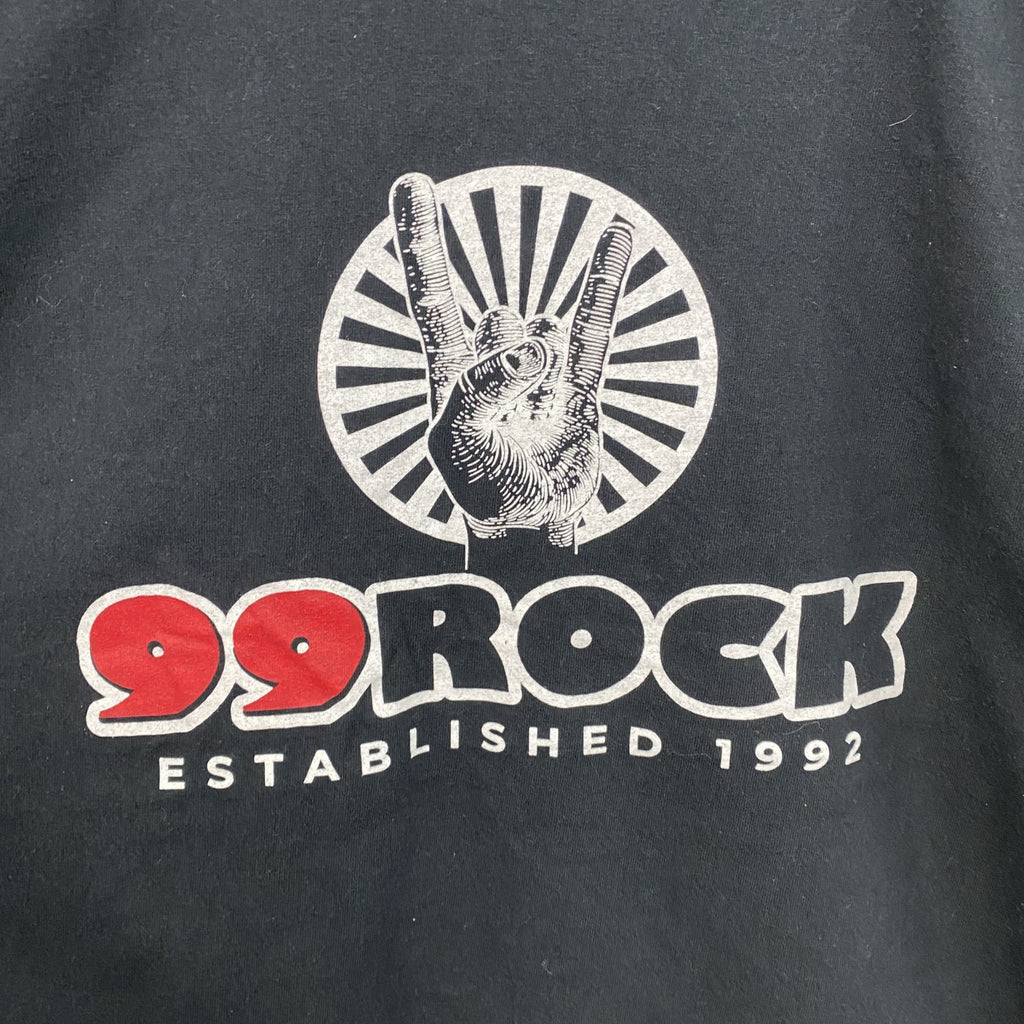 GILDAN　99ROCK　半袖プリントTシャツ　ロックT　音楽T　黒　ブラック　Lサイズ
