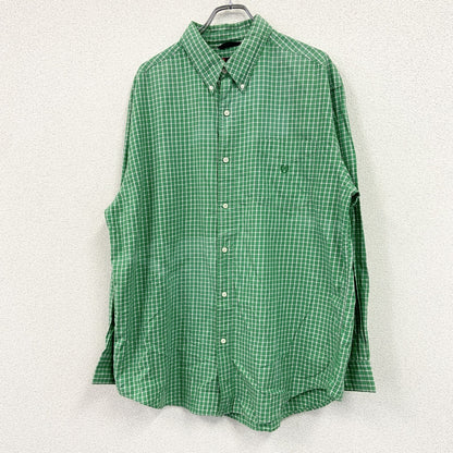 CHAPS RALPH LAUREN　チャップス　ラルフローレン　長袖シャツ　チェック柄　緑　グリーン　XLサイズ