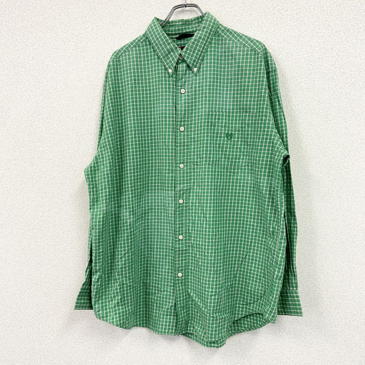 CHAPS RALPH LAUREN　チャップス　ラルフローレン　長袖シャツ　チェック柄　緑　グリーン　XLサイズ