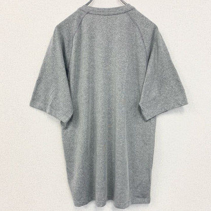 古着 used　adidas　アディダス　半袖クルーネックプリントTシャツ　サッカー　LANEY SOCCER　グレー　Mサイズ